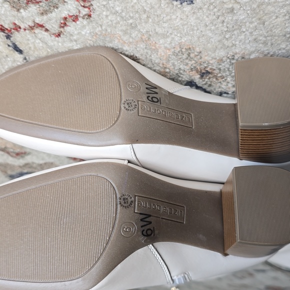 LIZ CLAIBORNE WOMEN'S CREAM HIGH ZIP WIDE WIDTH & WIDE CALF BOOTS SIZE 6 WIDE - Picture 14 of 14